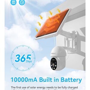 Solar-Powered Outdoor Security Camera with Solar Panel